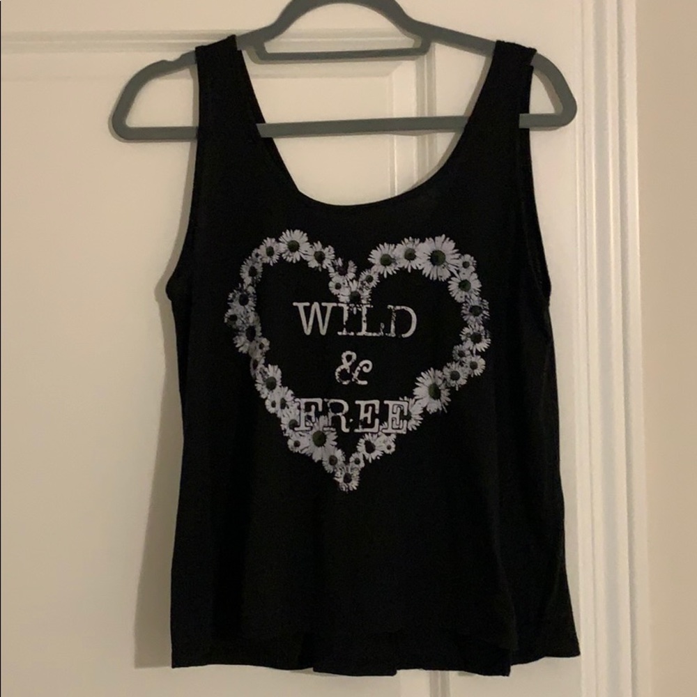 Black Flowy Tank